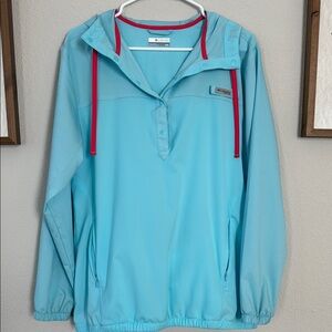 Columbia Light Blue Windbreaker Jacket